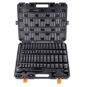 SucceBuy 1/2" Drive 65-Piece Impact Socket Set: $57.97