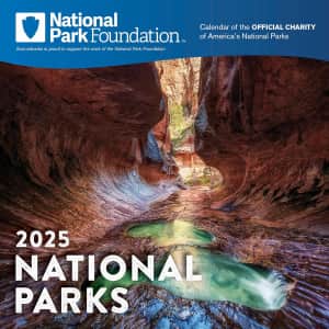 2025 National Park Foundation Wall Calendar: $10