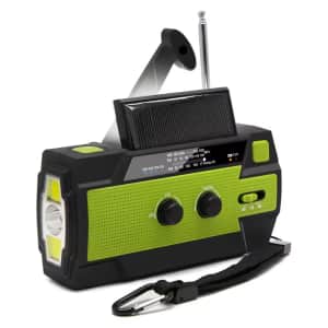 4,000mAh Emergency Crank NOAA Weather Radio: $12.44