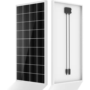 Eco-Worthy 100W Solar Panel 12V Monocrystalline Solar Panel: $59