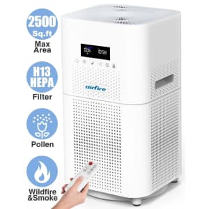 Airfire AP401 HEPA Air Purifier for up to 2,500-sq. ft. Rooms: $65.99 Airfire AP401 HEPA Air Purifier for up to 2,500-sq. ft. Rooms: $65.99