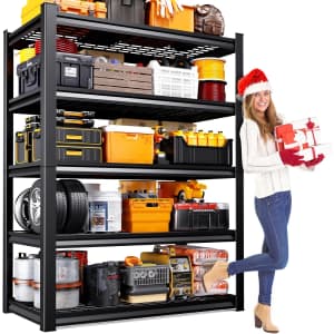 71" 5-Tier Metal Garage Shelving Unit: $50