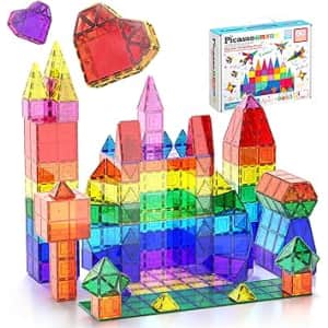PicassoTiles 60-Piece Magnet Tile Set: $18
