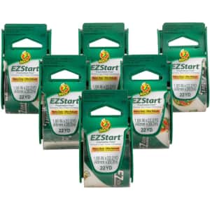 Duck EZ Start Clear Packing Tape 6-Pack: $14