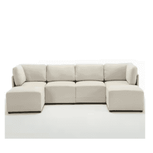 Morden Fort 120" Modular U-Shaped Sectional with Chaise Ottoman: $767.92