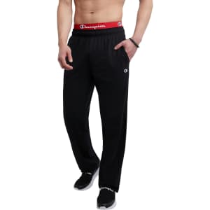 Champion Men's Lightweight Open-Hem Lounge Pants: $18