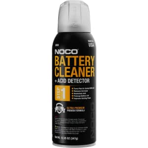 NOCO Battery Cleaner + Acid Detector 12-oz. Spray: $3