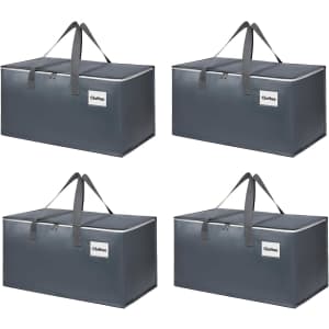 Moving Bags with Zipper 4-Pack: $13 Moving Bags with Zipper 4-Pack: $13