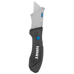 Hart Compact Flip Utility Knife w/ 10 Blades: $8