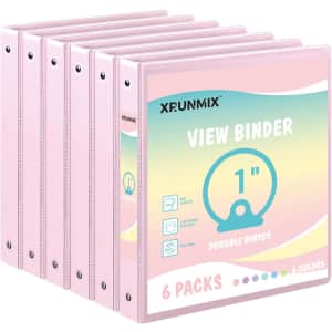 3-Ring Binder 6-Pack: From $13 3-Ring Binder 6-Pack: From $13