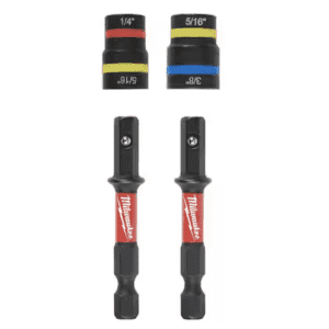 Milwaukee Shockwave Impact-Duty 2-in-1 Magnetic Nut Driver Set: $12