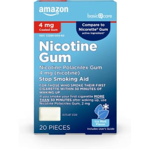 Amazon Basic Care Nicotine Gum 20-Count Pack: $5.53 via Sub & Save