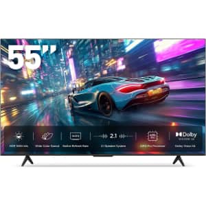 iFFalcon U85 Series 55" 4K HDR 144Hz UHD Smart TV: $398 w/ Prime