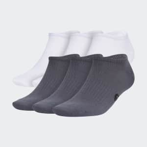 adidas Men's Superlite Classic No-Show Socks 6-Pair Pack: $9