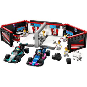 LEGO F1 Garage w/ Mercedes & Alpine Cars: $64 LEGO F1 Garage w/ Mercedes & Alpine Cars: $64