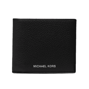 Michael Kors Outlet Cooper Pebbled Leather Billfold Wallet: $39 in cart