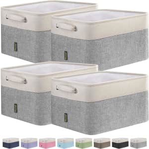 Baleine Fabric Storage Bin 4-Pack: $25.89