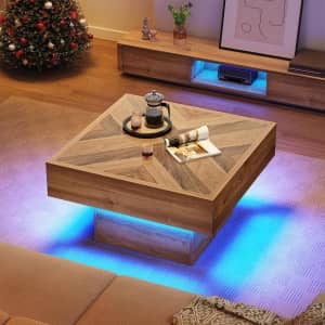 Yitahome LED Game Coffee Table with Drawers: $59.99