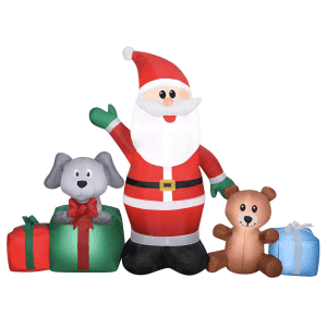 Gemmy 6.5-Foot Airblown Inflatable Santa & Friends: $28