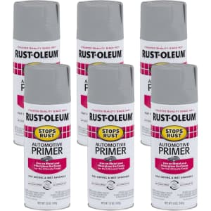Rust-Oleum 12-oz. Stops Rust Automotive Primer Spray 6-Pack: $33