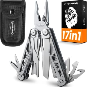 17-in-1 Stainless Steel Multitool: $19