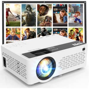 TMY 720p Mini Projector with 100" Projector Screen: $30 w/ Prime