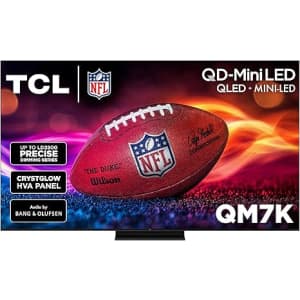 TCL 55" 55QM7K Class QM7K Series QD-Mini LED 4K UHD Google Smart TV: $598