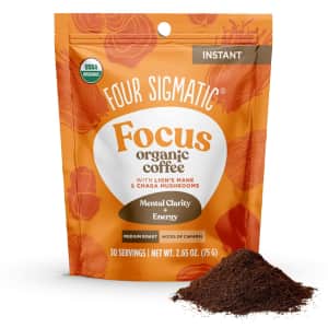 Four Sigmatic Organic Focus Mushroom Coffee 30-Serving Bag: $8.39 via Sub & Save