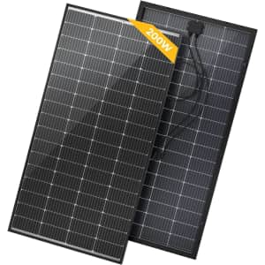 BougeRV Bifacial 200W 10BB Solar Panel 2-Pack: $210