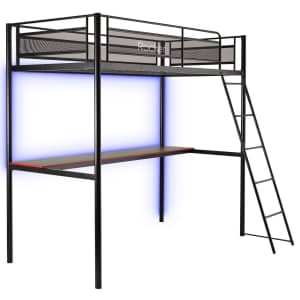 X Rocker HQ Gaming Bunk Bed with LED Lighting: $148
