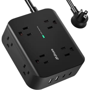 Mifaso 8-Outlet Power Strip Surge Protector: $10