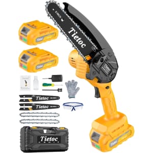 Tietoc 6" Cordless Mini Chainsaw: $27.99