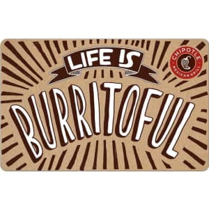 $50 Chipotle Gift Card: $43