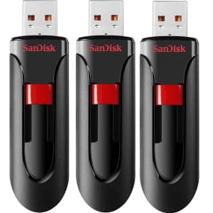SanDisk Cruzer Glide 32GB USB 2.0 Flash Drive 3-Pack: $16