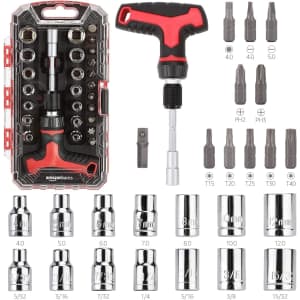 Amazon Basics 27-Piece Magnetic T-Handle Ratchet Wrench and Screwdriver Set: $8.68 Amazon Basics 27-Piece Magnetic T-Handle Ratchet Wrench and Screwdriver Set: $8.68