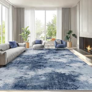 Amada 8x10-Foot Washable Abstract Rug: $60