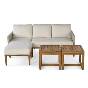 BH&G Davenport 5-Piece Acacia Sofa Lounger Set: $389