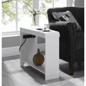 Homestock End Table with USB Charging Station: $42.11