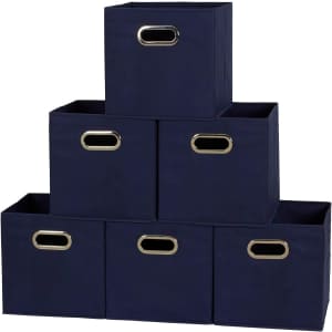 Household Essentials Foldable Fabric Storage Bin 6-Pack: $15