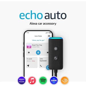 Echo Auto w/ 1-Month Amazon Music Unlimited: $12