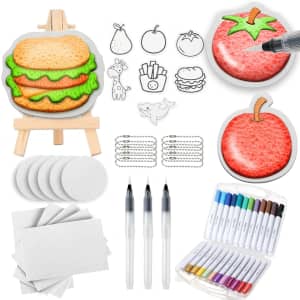 55-Piece Magic Foam Texture Painting Kit: $12.99