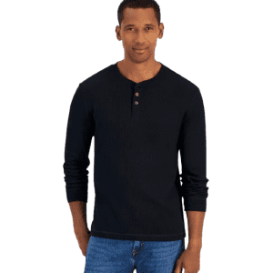 Club Room Men's Thermal Henley: $9.99 Club Room Men's Thermal Henley: $9.99