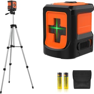 Cross Line Laser Level with Tripod: $19.99