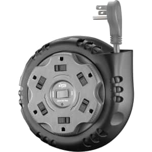 KMC 6-Outlet Cord Reel Surge Protector: $13