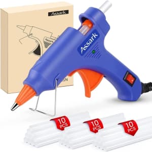 Assark Hot Glue Gun Kit with 30 Glue Sticks: $7.99