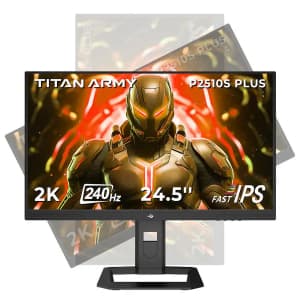 Titan Army P2510S PLUS 24.5" 1440p 240Hz Gaming Monitor: $179.99
