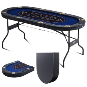 Vevor 8-Player Foldable Poker Table: $153.99 Vevor 8-Player Foldable Poker Table: $153.99