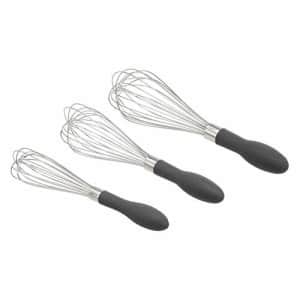 Amazon Basics 3-Piece Stainless Steel Whisk Set: $7.69