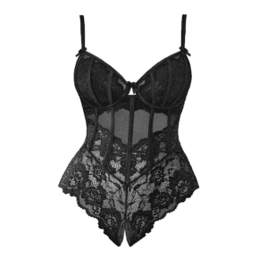 Avidlove Women's Lace V Neck Bodysuit: $4.99
