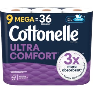Toilet Paper and Tissues at Amazon: $10 off $30